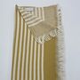 Amalfi Striped Peshtemal Towel Ochre, thumbnail 6 of 11