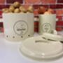 Cream Metal Onion Storage Tin – 19.5cm, thumbnail 6 of 9
