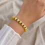 Capri Yellow Jade Bead Bracelet, thumbnail 4 of 6