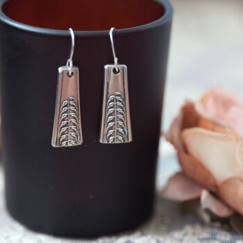 Art Nouveau Vintage Spoon Earrings, 3 of 4