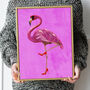 Custom Flamingo Wearing Heels Personalised Art Print, thumbnail 4 of 5