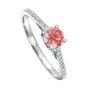 Created Brilliance Margot Pink Lab Grown Diamond Ring, thumbnail 2 of 6