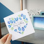 Personalised Floral Heart New Born Baby Card, thumbnail 3 of 8
