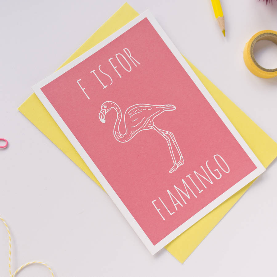Flamingo Card By Darwin Designs