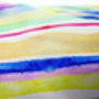 Sorbet Stripe Print Luxury Silk Scarf, thumbnail 6 of 6