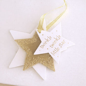 Twinkle Twinkle Little Star Hanging Decoration, 2 of 2