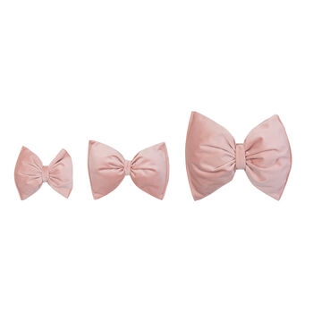 Medium Luxury Christmas Bow Pink Blush Velvet, 4 of 4