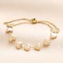 Stainless Steel Heart Charm Bracelet In Gold, thumbnail 1 of 2