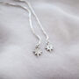 Personalised Sterling Silver Star Threader Earrings, thumbnail 2 of 5