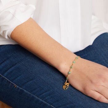 Ruby Sapphire Emerald Gold Bracelet, 7 of 9