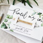 Save The Date Pencil Us In With Botanical Card, thumbnail 3 of 12