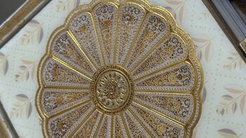 Set Of Six Wood Coasters With Case, Luxury Tableware, 6 of 10