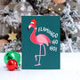 Funny Flamingo Christmas Card, thumbnail 1 of 3