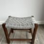 Upcycled 70's Woven Stools With Felted Merino Wool, thumbnail 9 of 9