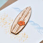 Personalised Surf Board Birthday Card, thumbnail 2 of 3
