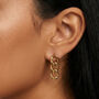 Women’s Short Chain Stud Earrings In 18k Gold, thumbnail 1 of 4