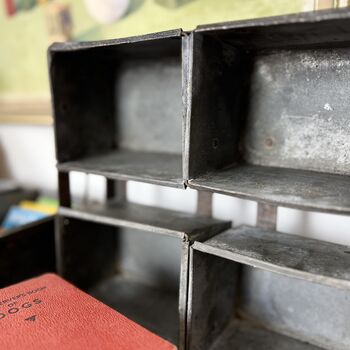 Vintage Industrial Bread Moulds Storage Boxes, 6 of 10