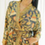 Black Luxury Kimono Robe, thumbnail 2 of 6