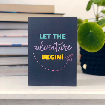 Congratulations Card 'Let The Adventure Begin', 5 of 6