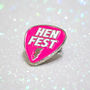 Henfest Plectrum Hen Party Enamel Pin Badges, thumbnail 7 of 10