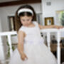 Juniper In Ivory White Party Or Flower Girl Dress, thumbnail 2 of 10