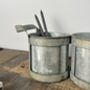 Industrial Storage Pot Trio For Kitchen Or Bathroom, thumbnail 2 of 4