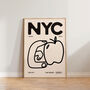 Travel Big Apple Nyc New York City Wall Art Print, thumbnail 3 of 10