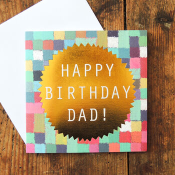 Gold Foiled Happy Birthday Dad! Card, 3 of 4