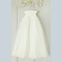 Evelyn Silk And Tulle Christening Gown, thumbnail 4 of 12