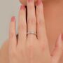 Sterling Silver Ripple Wave Ring, thumbnail 5 of 12