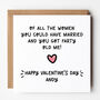 Funny Valentine’s Card For Husband From Farty Wife, thumbnail 1 of 2