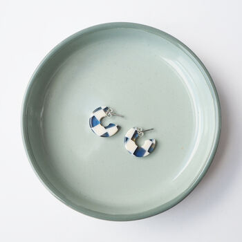 Checker Super Mini Hoop Earrings, 4 of 6