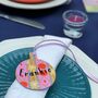 Set Of Four Bright Table Name Settings In Bauble Design, thumbnail 4 of 12