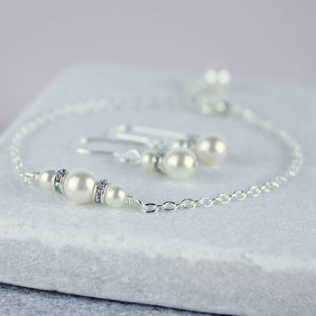 Bridesmaid Swarovski Pearl And Crystal Jewellery Set, 2 of 5