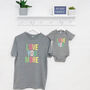 Love You More Mother And Child Matching T Shirts, thumbnail 1 of 2