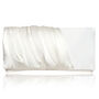 Ivory Ruched Satin Bridal Wedding Clutch, thumbnail 6 of 7