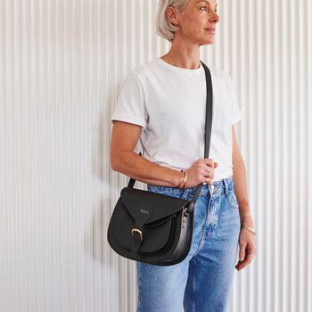 Personalised Vintage Leather Saddle Bag Lifetime Guarantee, 8 of 8