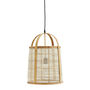 Linen And Bamboo Cage Ceiling Light, thumbnail 2 of 2