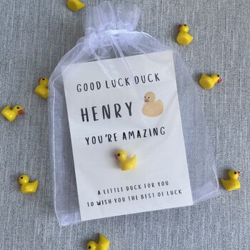 Good Luck Duck You're Amazing Card, 3 of 3