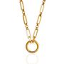 Engraved Paperclip Chain Necklace, thumbnail 2 of 6