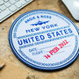 Personalised Passport Stamp Mouse Mat, thumbnail 4 of 5