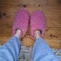 Pure Wool Cocoon Slippers Mules Pink, thumbnail 2 of 4