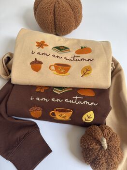 I Am An Autumn Embroidered Sweatshirt, 3 of 5