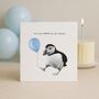 Good Luck Puffin Out Candles Card, thumbnail 3 of 8