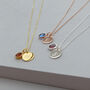 Personalised 18ct Gold Plated Birthstone Necklace, thumbnail 2 of 7