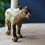 Gold Tiger Candlestick, Candle Holder, thumbnail 5 of 6