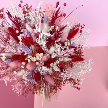 Colourful Pastel Dried Flower Bouquet, 5 of 5