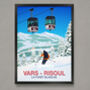 Vars Risoul Ski Resort Poster, thumbnail 1 of 6