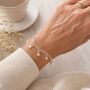 70th Birthday Sterling Silver Stars Bracelet, thumbnail 3 of 4