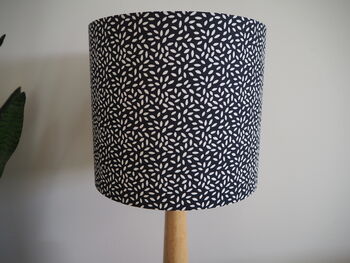 Navy Lampshade With White Spots, 5 of 6